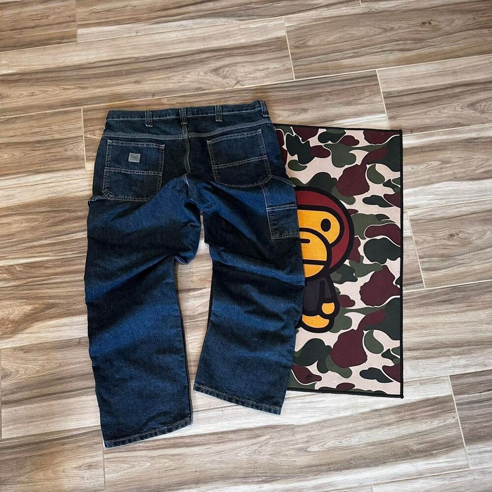 Dark Wash Lee Vintage Carpenter Pants.